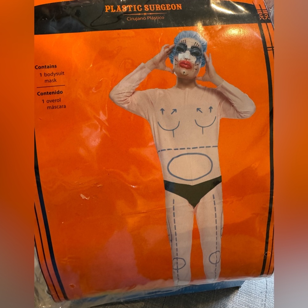 *NEW* Mens Funny Plastic Surgeon Halloween Costume Size XLarge